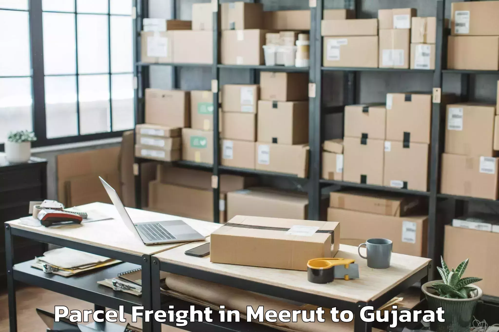 Quality Meerut to Savar Kundla Parcel Freight